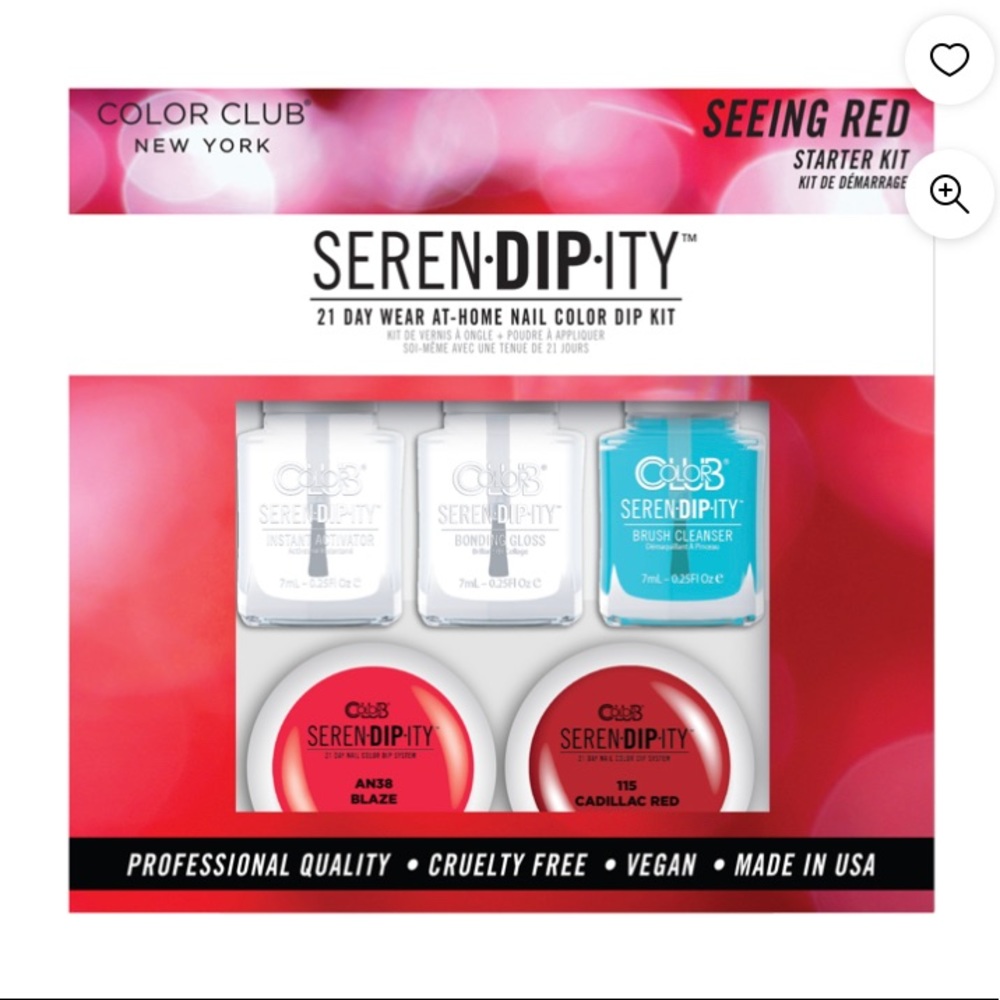 New In Packaging Color Club Serendipity Seeing Red